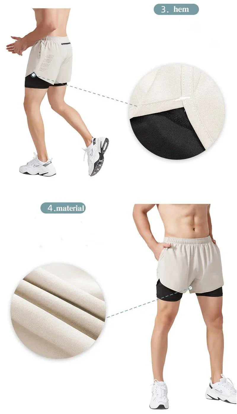 Men's Quick-drying Fitness Running Shorts
