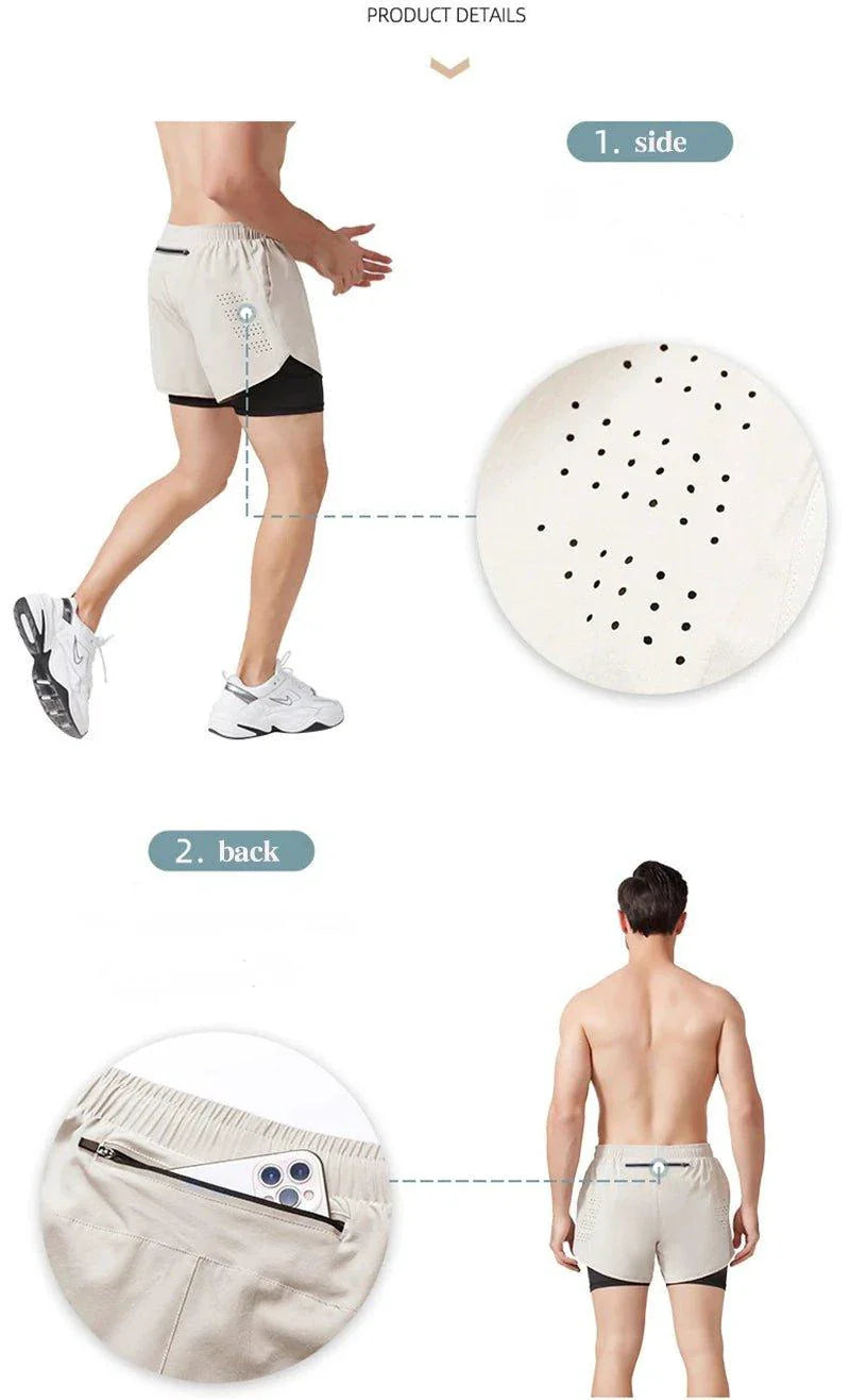 Men's Quick-drying Fitness Running Shorts