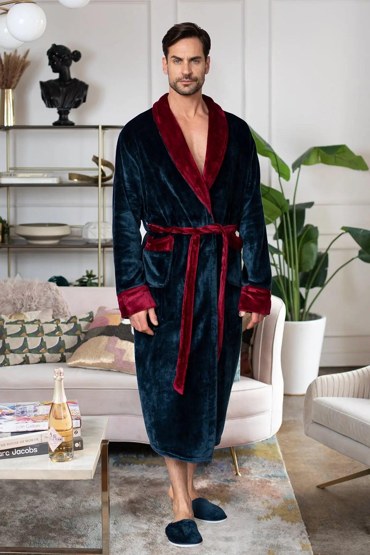 Men'sCozy Plush Robes – Built for Comfort, Designed to Last