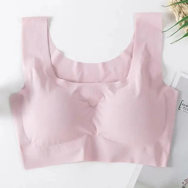 New Incredible Women's Seamless Padded Push Up Yoga Sports Bra Plus Size