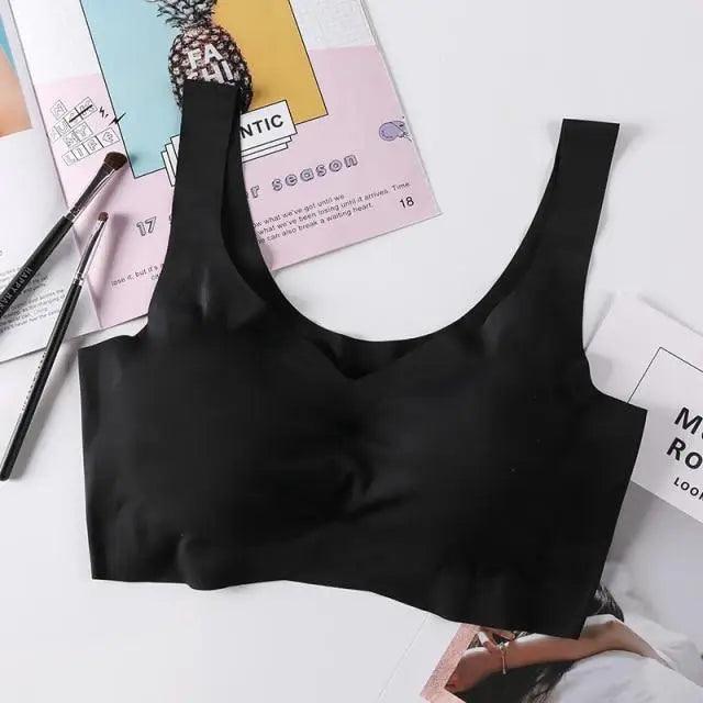 New Incredible Women's Seamless Padded Push Up Yoga Sports Bra Plus Size