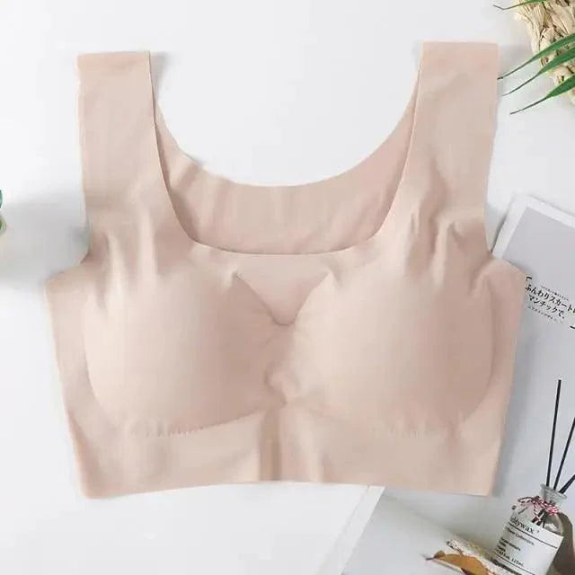 New Incredible Women's Seamless Padded Push Up Yoga Sports Bra Plus Size