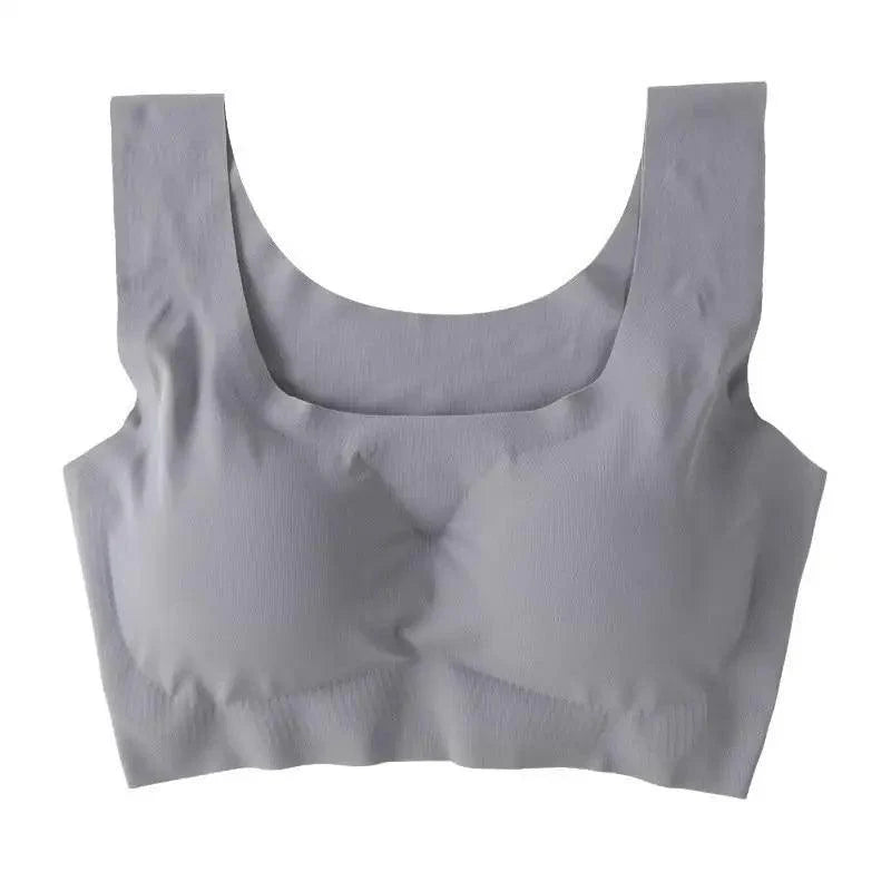 New Incredible Women's Seamless Padded Push Up Yoga Sports Bra Plus Size