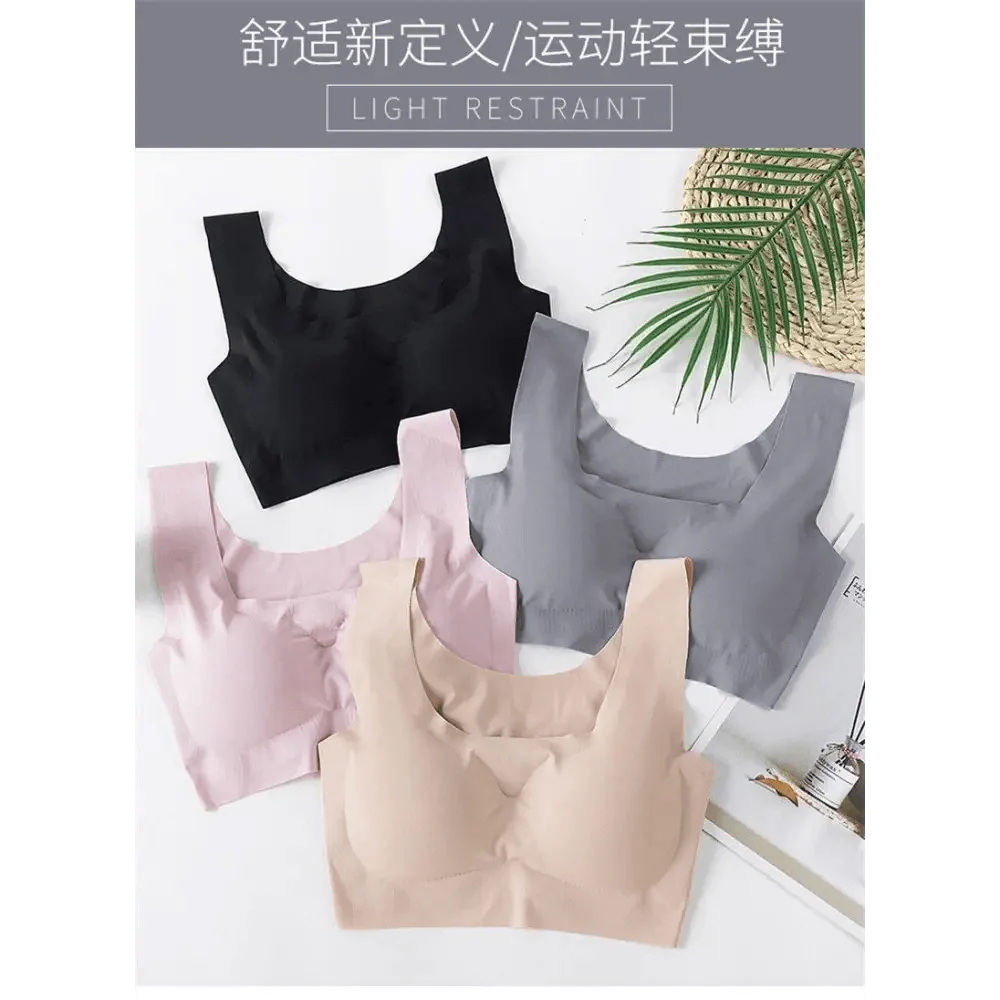 New Incredible Women's Seamless Padded Push Up Yoga Sports Bra Plus Size