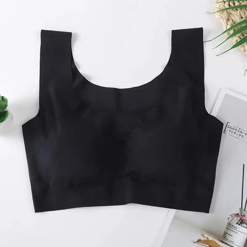 New Incredible Women's Seamless Padded Push Up Yoga Sports Bra Plus Size