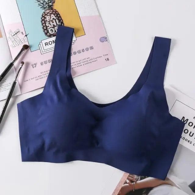 New Incredible Women's Seamless Padded Push Up Yoga Sports Bra Plus Size