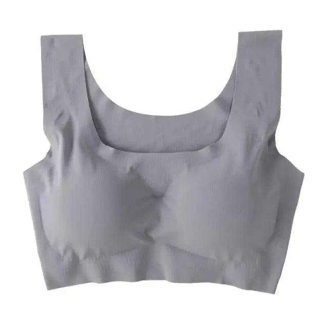 New Incredible Women's Seamless Padded Push Up Yoga Sports Bra Plus Size
