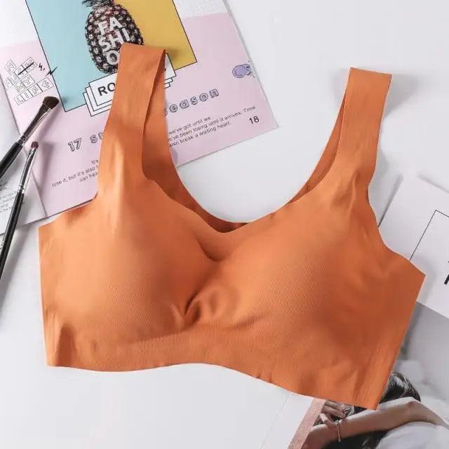 New Incredible Women's Seamless Padded Push Up Yoga Sports Bra Plus Size