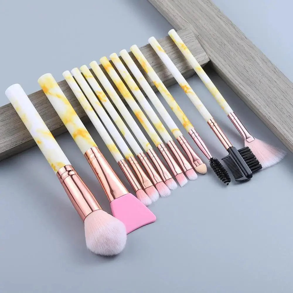 New Luxurious 12/8/5pcs Eye Lip Makeup Brushes Set Eyebrow Comb Eyelash Sponge Eyeshadow Edge Control Brush Cosmetics