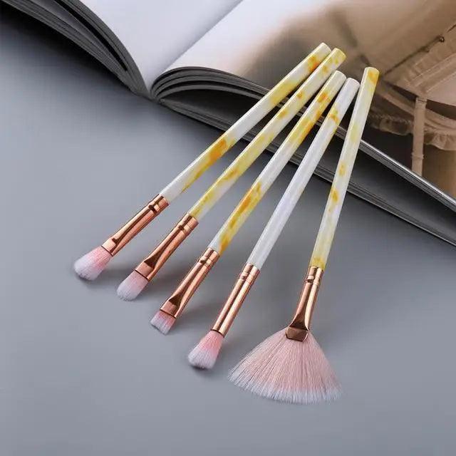 New Luxurious 12/8/5pcs Eye Lip Makeup Brushes Set Eyebrow Comb Eyelash Sponge Eyeshadow Edge Control Brush Cosmetics
