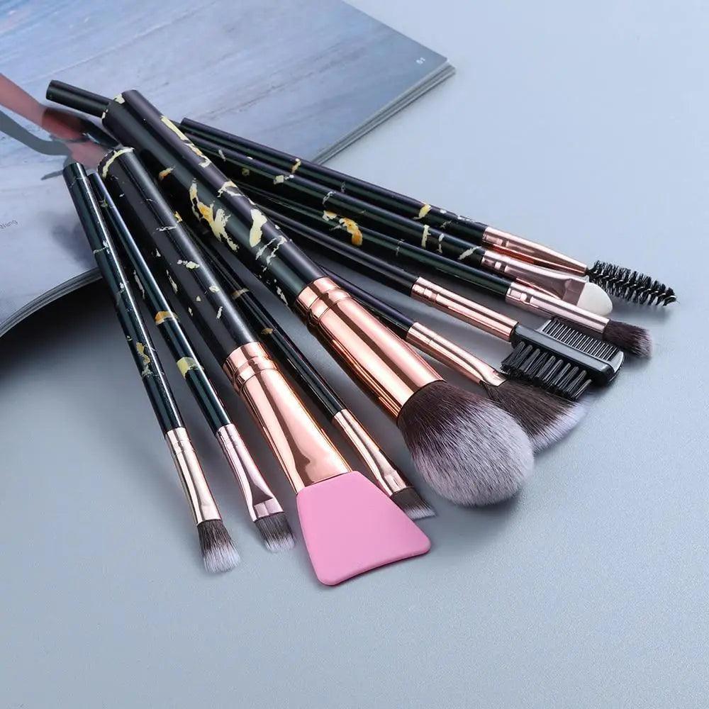 New Luxurious 12/8/5pcs Eye Lip Makeup Brushes Set Eyebrow Comb Eyelash Sponge Eyeshadow Edge Control Brush Cosmetics