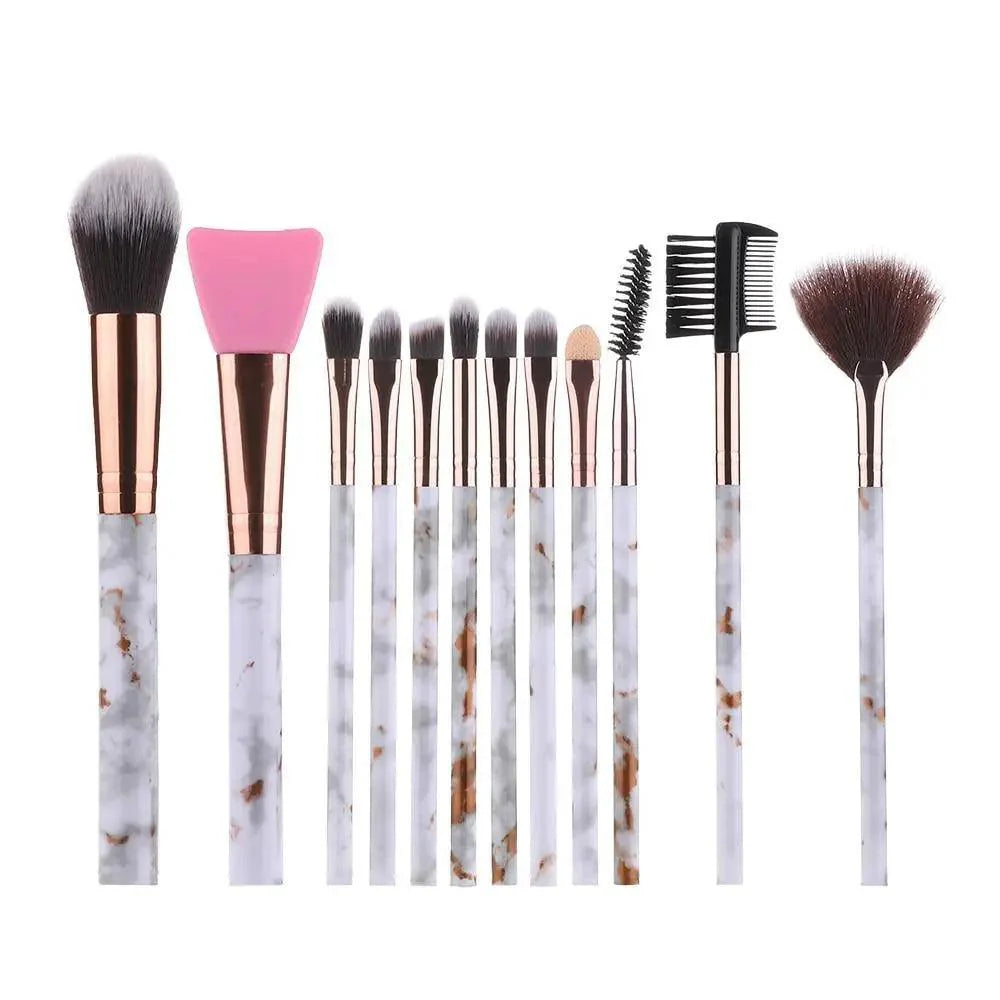 New Luxurious 12/8/5pcs Eye Lip Makeup Brushes Set Eyebrow Comb Eyelash Sponge Eyeshadow Edge Control Brush Cosmetics