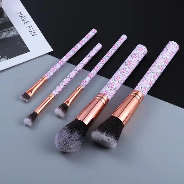 New Luxurious 12/8/5pcs Eye Lip Makeup Brushes Set Eyebrow Comb Eyelash Sponge Eyeshadow Edge Control Brush Cosmetics