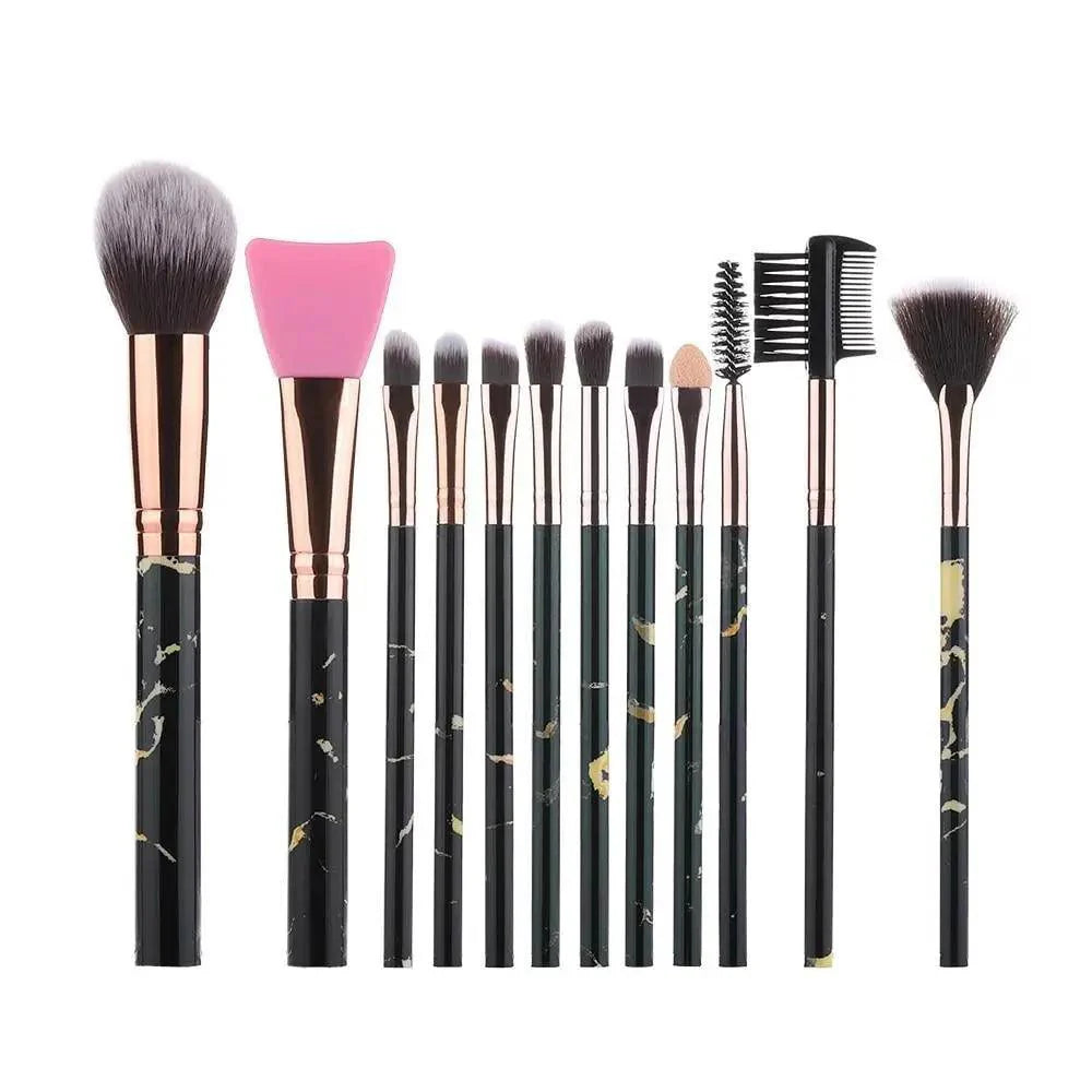 New Luxurious 12/8/5pcs Eye Lip Makeup Brushes Set Eyebrow Comb Eyelash Sponge Eyeshadow Edge Control Brush Cosmetics