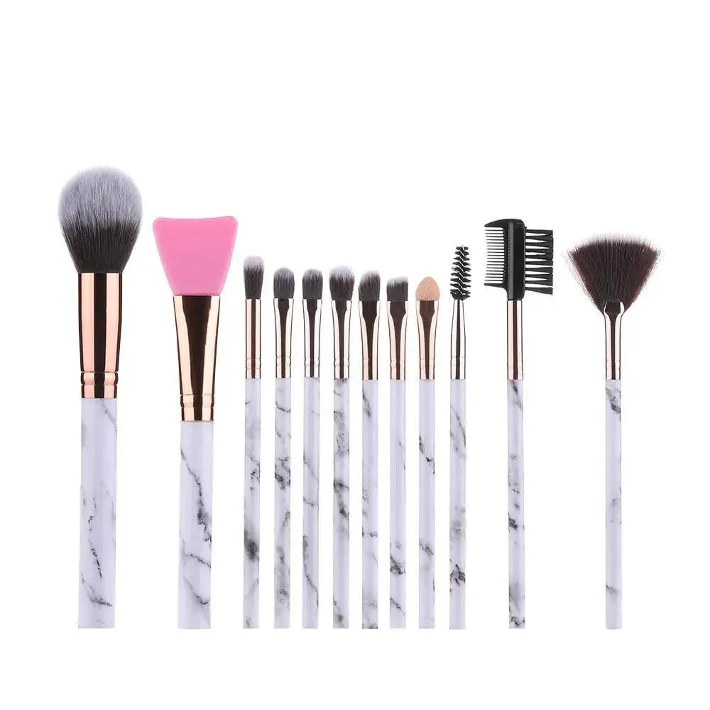New Luxurious 12/8/5pcs Eye Lip Makeup Brushes Set Eyebrow Comb Eyelash Sponge Eyeshadow Edge Control Brush Cosmetics