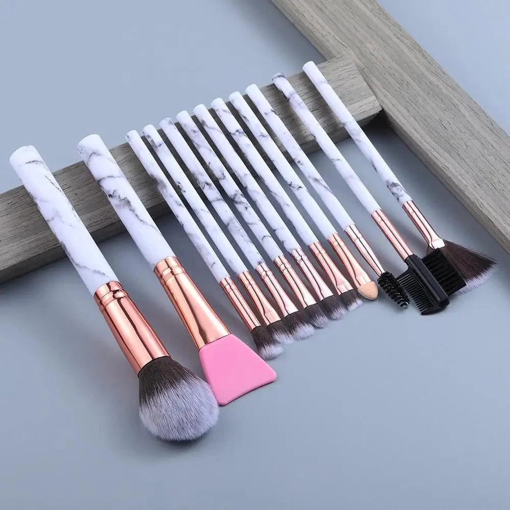 New Luxurious 12/8/5pcs Eye Lip Makeup Brushes Set Eyebrow Comb Eyelash Sponge Eyeshadow Edge Control Brush Cosmetics