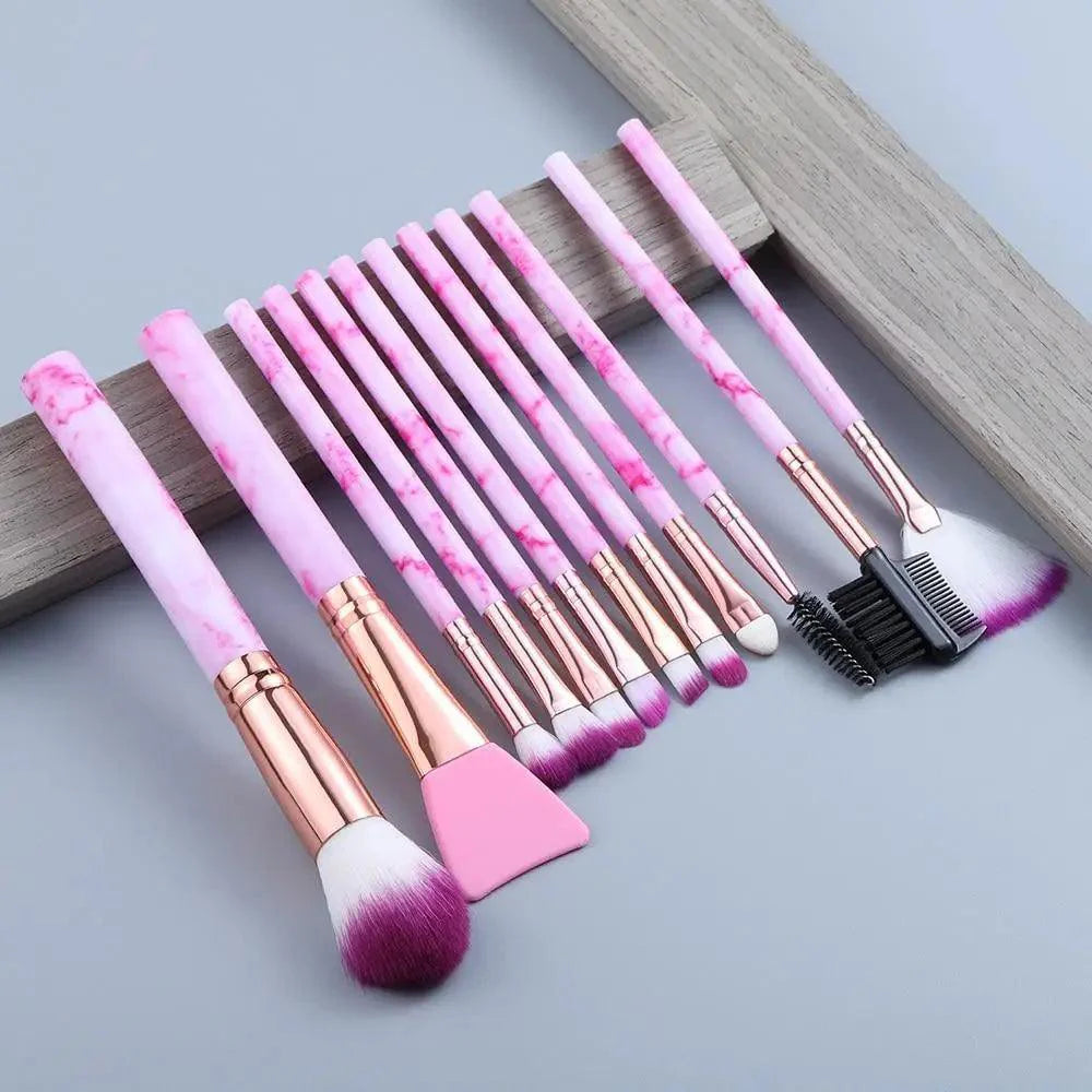 New Luxurious 12/8/5pcs Eye Lip Makeup Brushes Set Eyebrow Comb Eyelash Sponge Eyeshadow Edge Control Brush Cosmetics