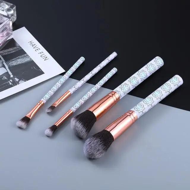 New Luxurious 12/8/5pcs Eye Lip Makeup Brushes Set Eyebrow Comb Eyelash Sponge Eyeshadow Edge Control Brush Cosmetics