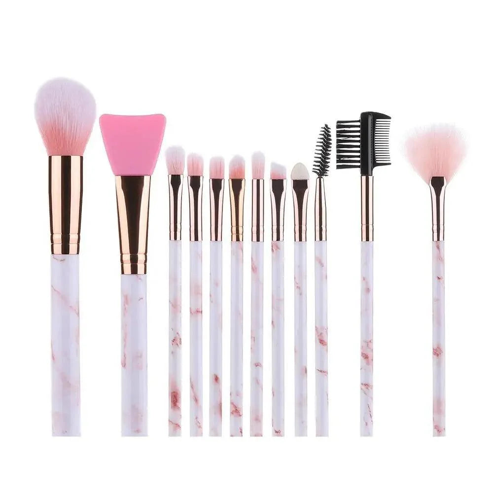 New Luxurious 12/8/5pcs Eye Lip Makeup Brushes Set Eyebrow Comb Eyelash Sponge Eyeshadow Edge Control Brush Cosmetics
