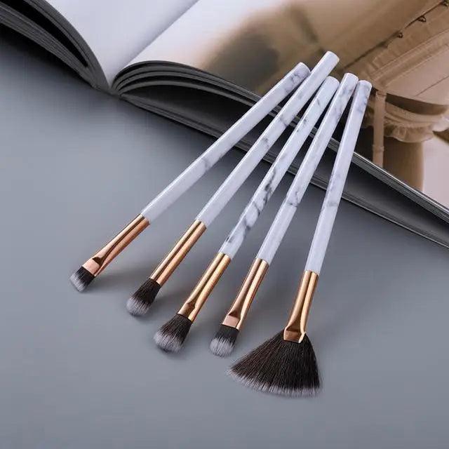 New Luxurious 12/8/5pcs Eye Lip Makeup Brushes Set Eyebrow Comb Eyelash Sponge Eyeshadow Edge Control Brush Cosmetics