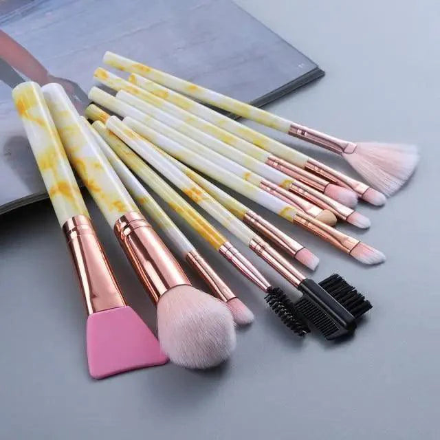New Luxurious 12/8/5pcs Eye Lip Makeup Brushes Set Eyebrow Comb Eyelash Sponge Eyeshadow Edge Control Brush Cosmetics