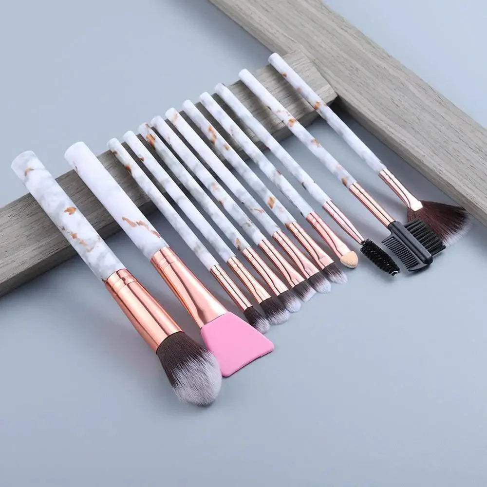 New Luxurious 12/8/5pcs Eye Lip Makeup Brushes Set Eyebrow Comb Eyelash Sponge Eyeshadow Edge Control Brush Cosmetics