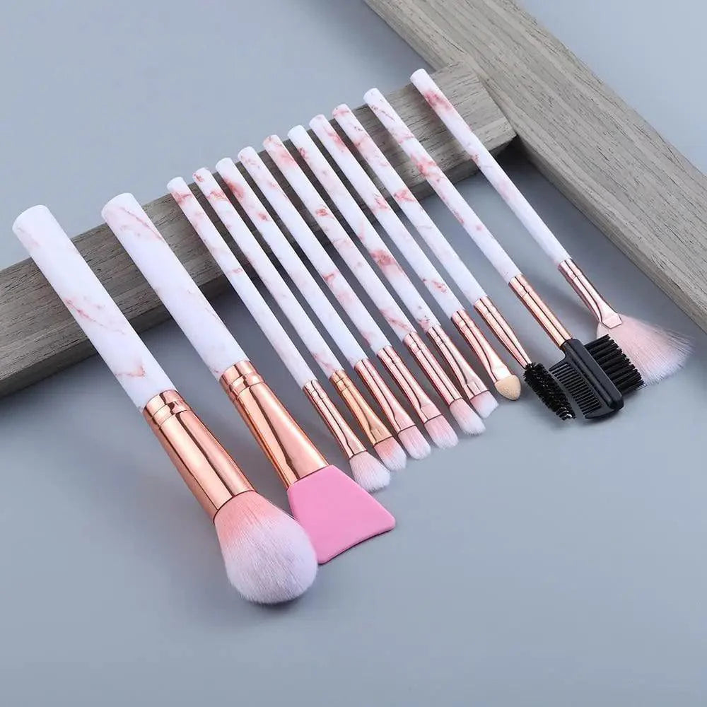 New Luxurious 12/8/5pcs Eye Lip Makeup Brushes Set Eyebrow Comb Eyelash Sponge Eyeshadow Edge Control Brush Cosmetics