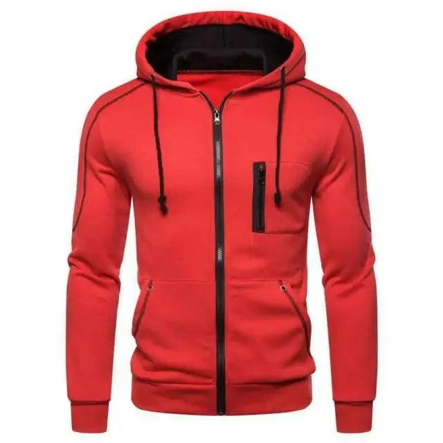 New Men's Jacket Fleece Hooded Streetwear Sweatshirts