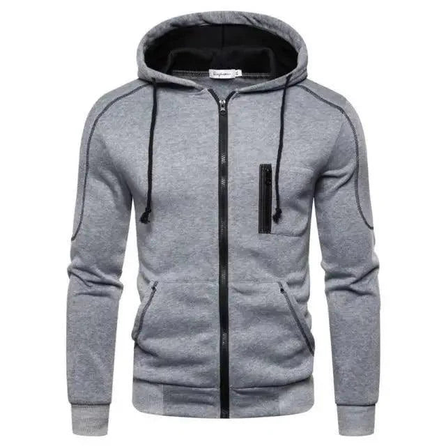 New Men's Jacket Fleece Hooded Streetwear Sweatshirts