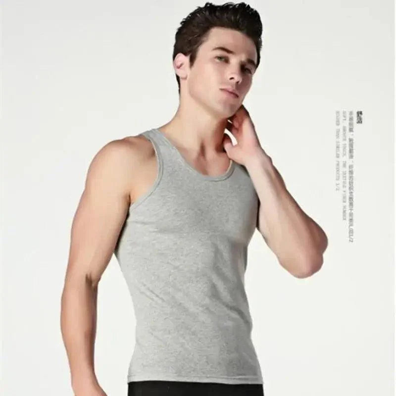 New Sale 100% Soft Cotton Men's Modern  Sleeveless Muscle Tank Top