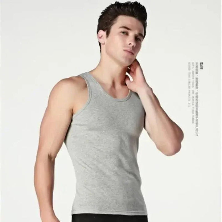New Sale 100% Soft Cotton Men's Modern  Sleeveless Muscle Tank Top