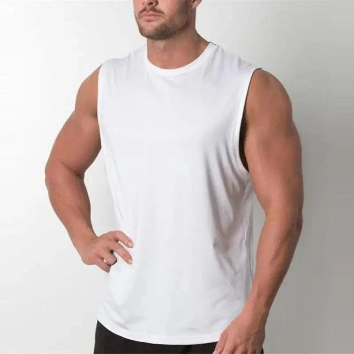 New Men's Sport Plain Bodybuilding Sleeveless T-Shirt