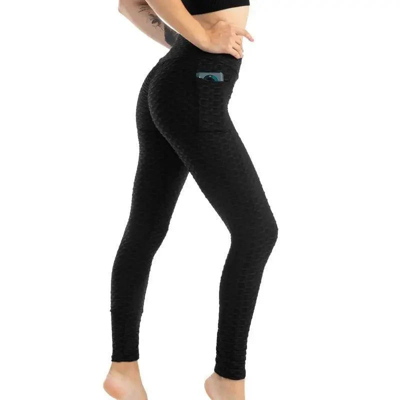 New Women's  Fitness Pocket Push Up High Waist Leggings For Running and Gym