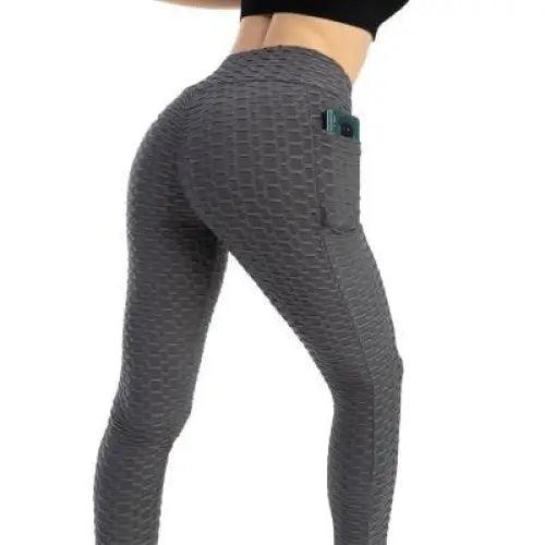 New Women's  Fitness Pocket Push Up High Waist Leggings For Running and Gym