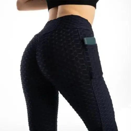 New Women's  Fitness Pocket Push Up High Waist Leggings For Running and Gym
