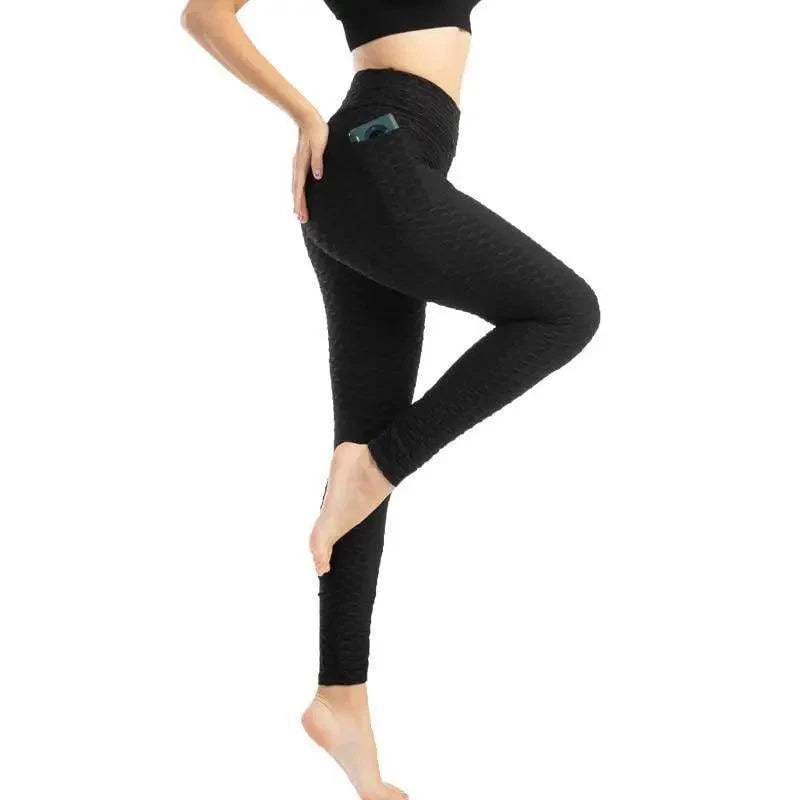 New Women's  Fitness Pocket Push Up High Waist Leggings For Running and Gym