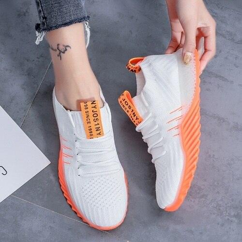 Women's Lightweight Slip-On Platform Mesh Sneakers