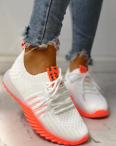 Women's Lightweight Slip-On Platform Mesh Sneakers