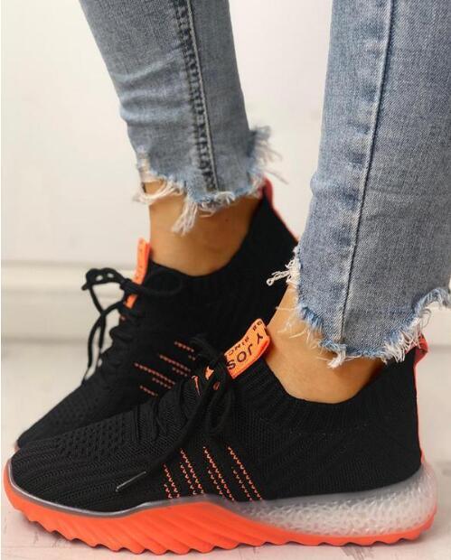 Women's Lightweight Slip-On Platform Mesh Sneakers