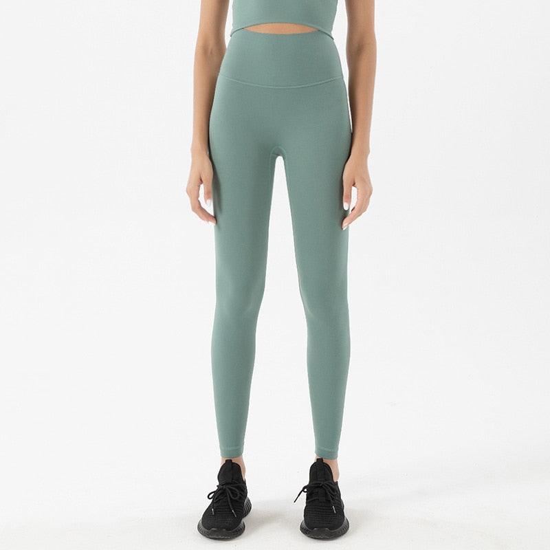 New Women's Stretchable Yoga Leggings with Tight High Waist and Pockets