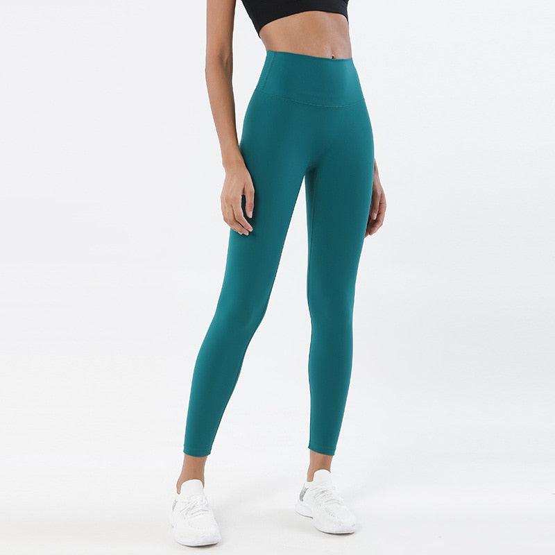 New Women's Stretchable Yoga Leggings with Tight High Waist and Pockets