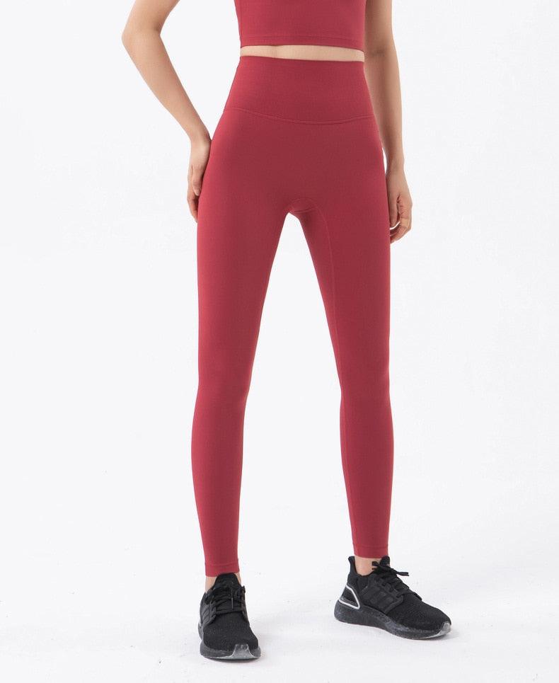 New Women's Stretchable Yoga Leggings with Tight High Waist and Pockets