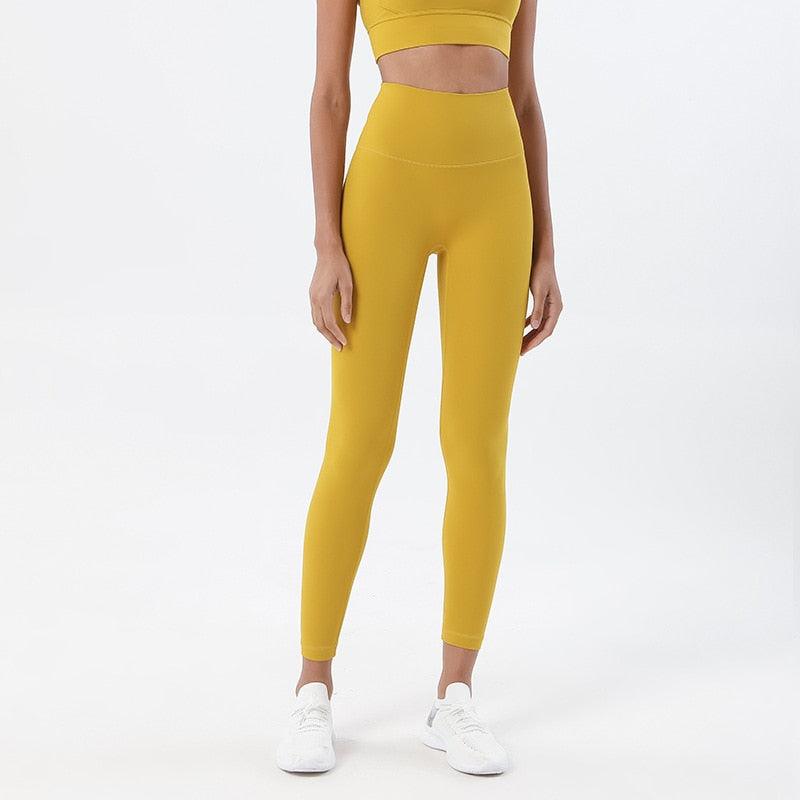 New Women's Stretchable Yoga Leggings with Tight High Waist and Pockets