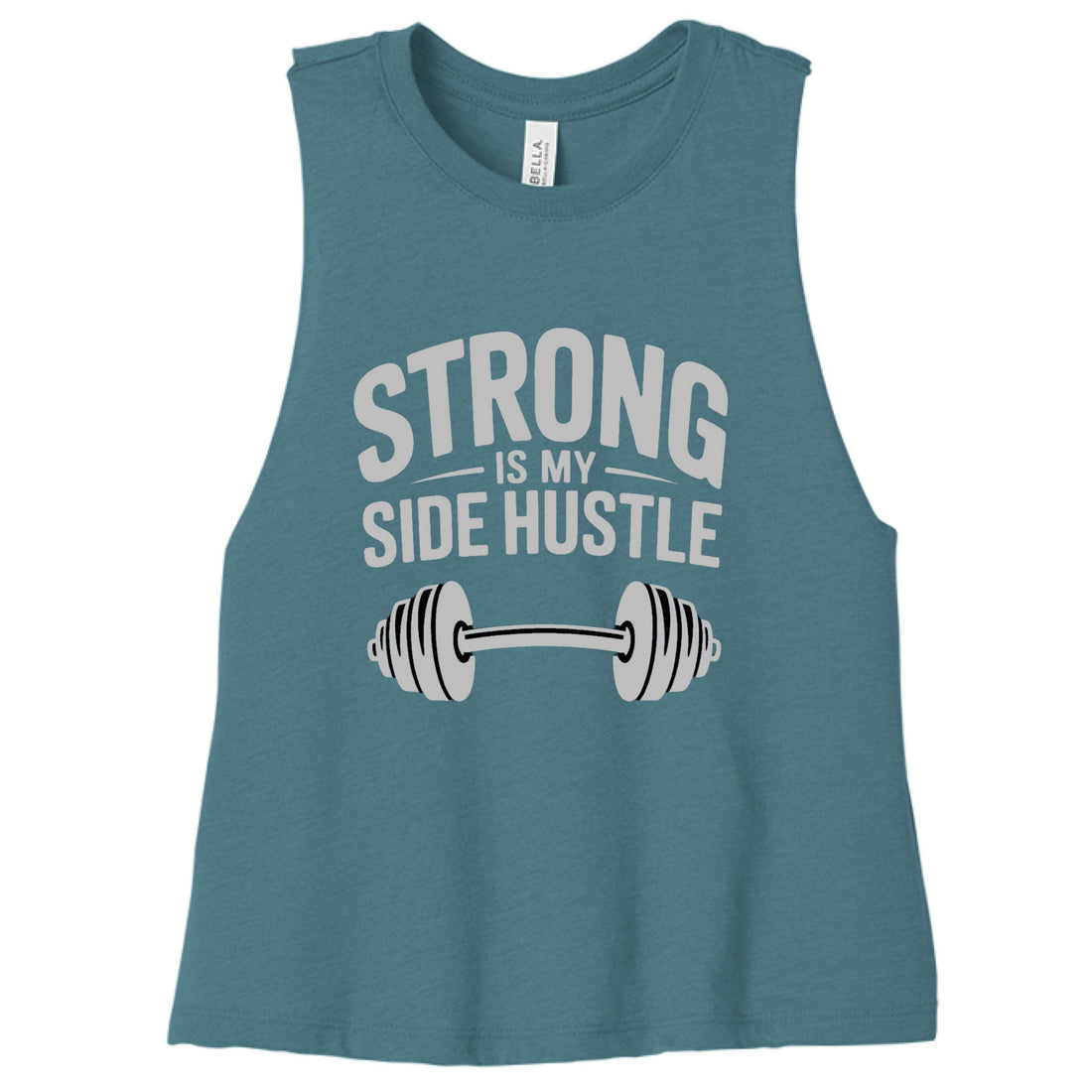 Women's "Strong is My Side Hustle" Racerback Tank