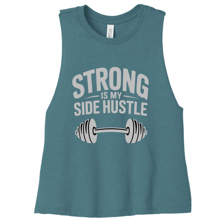 Women's "Strong is My Side Hustle" Racerback Tank