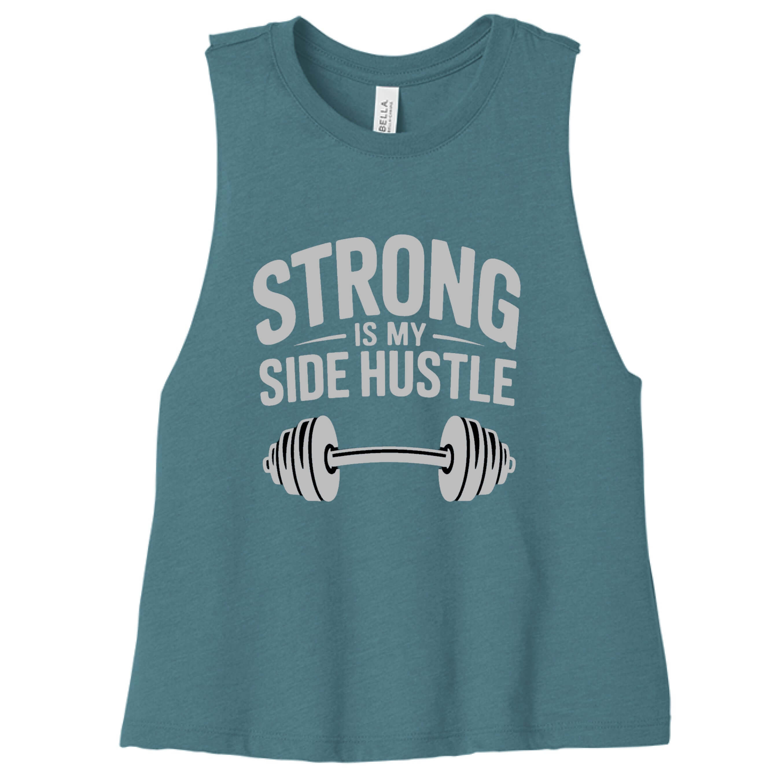 Women's "Strong is My Side Hustle" Racerback Tank