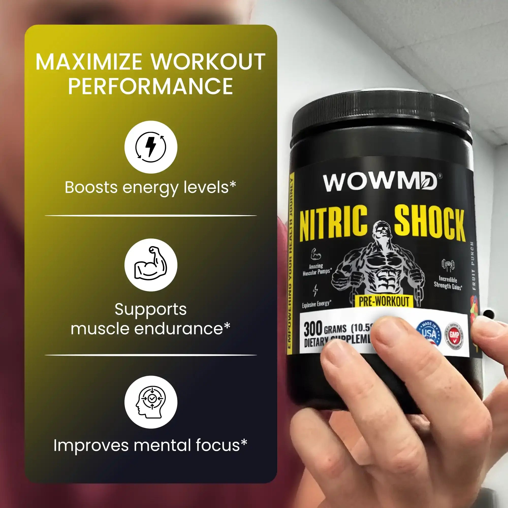 WOWMD Nitric Shock Pre-Workout