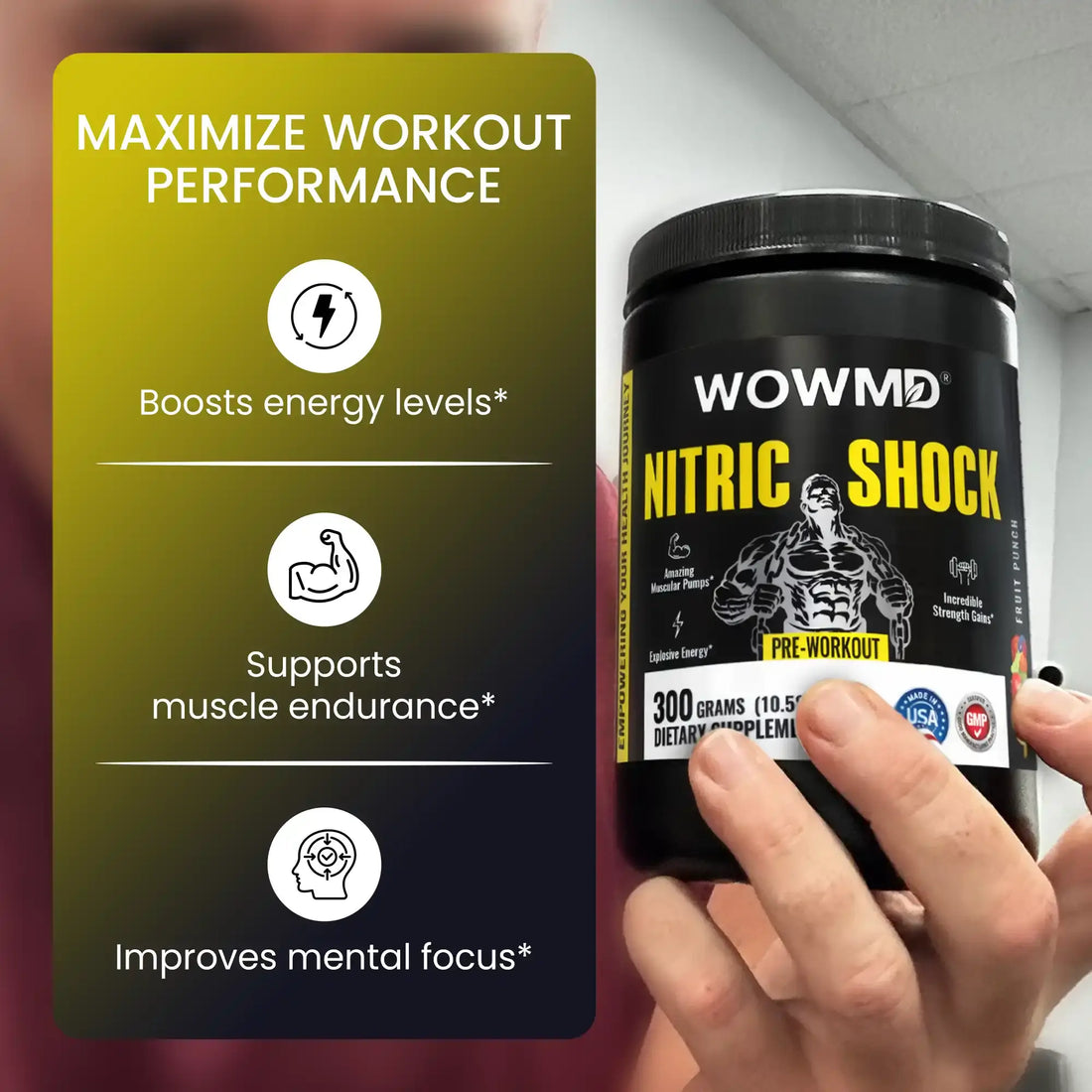 WOWMD Nitric Shock Pre-Workout