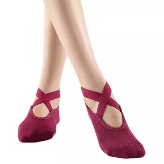 Women's Non Slip Socks with Grips for Yoga Ballet Pilates Barre Dance