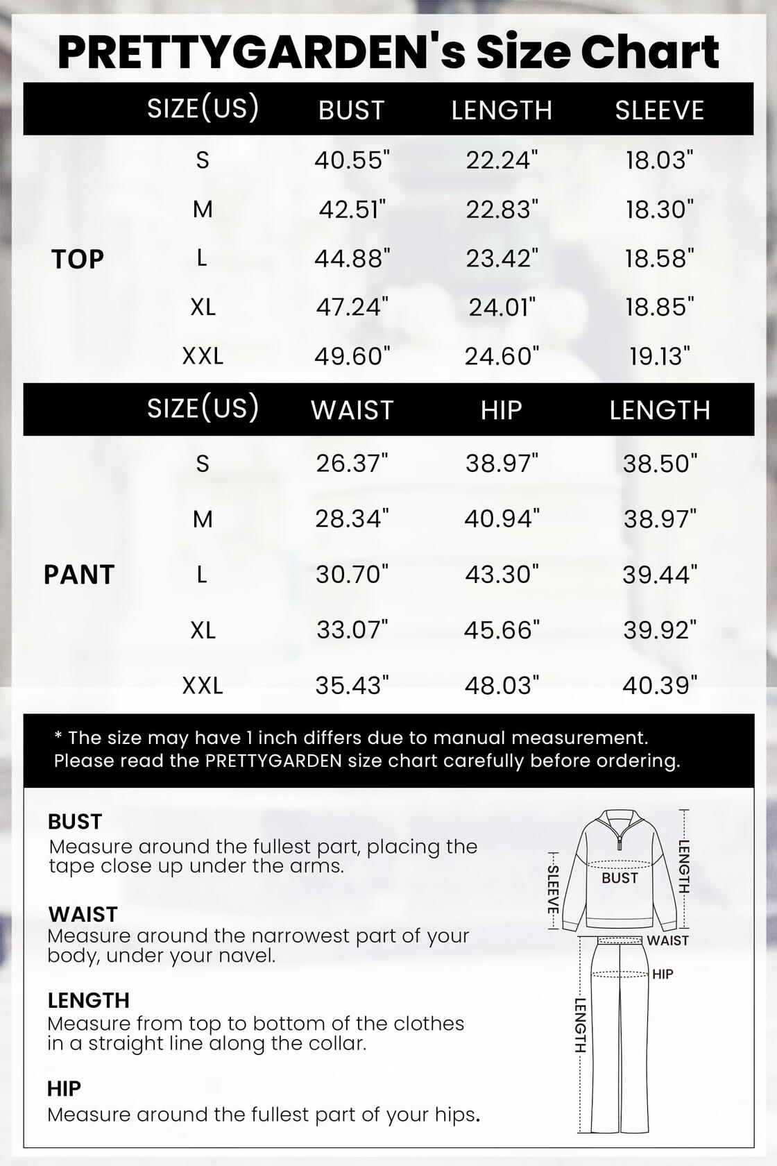 PRETTYGARDEN Women's 2 Piece Sweater Set Quarter Zip Pants Beige Size XXL